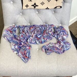 Ladies BlackBead Crop Top